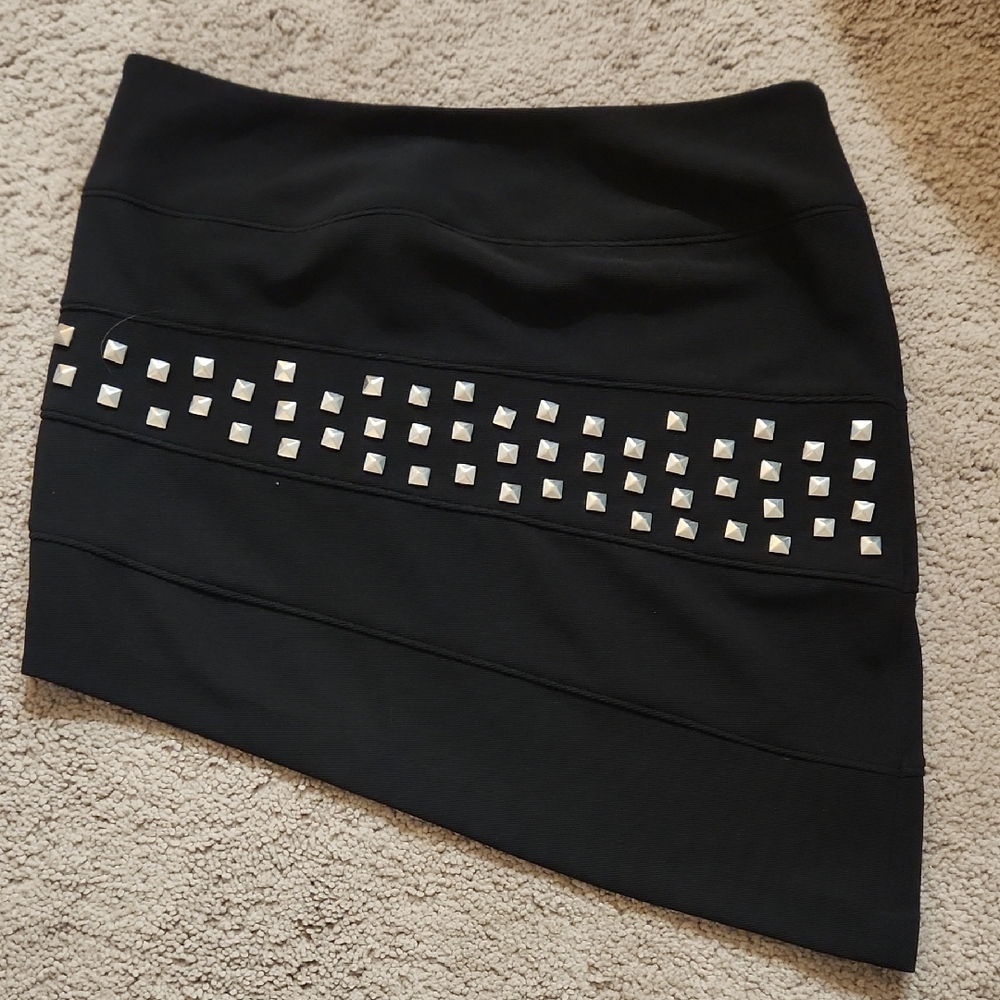 Affliction Black Premium Label Boack Studded Women's Skirt